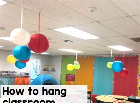 Nyla S Crafty Teaching How To Hang Decorations From Your Classroom Ceiling