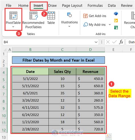 How To Filter Dates By Month And Year In Excel Pivot Table