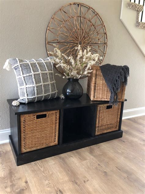 Storage bench with baskets (white-n) - Lovemade14