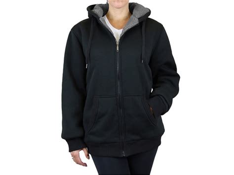 Womens Heavyweight Sherpa Zip Hoodie