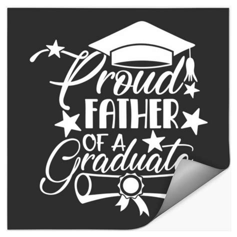 Proud Father Of A 2021 College HS Graduation Famil Stickers sold by ...