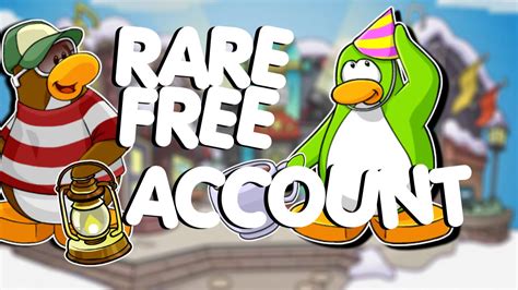 Club Penguin Free Rare Account With Unlocks Youtube