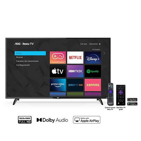 Televisor Smart Tv Aoc Roku Tv Led 43 Full Hd Knasta Chile