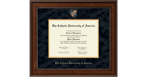 The Catholic University Of America Diploma Frame Church Hill Classics