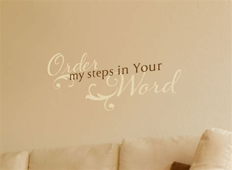 Order My Steps In Your Wall Decal