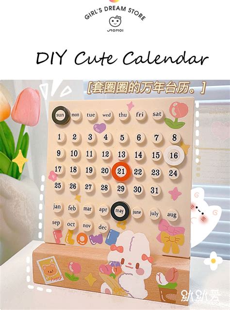 SKYSONIC Ins Creative Time Perpetual Table Calendar Manual Acrylic Desk