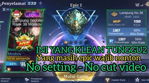 No Setting No Cut Video Gameplay Moskov Solo Ranked Ketika Warga