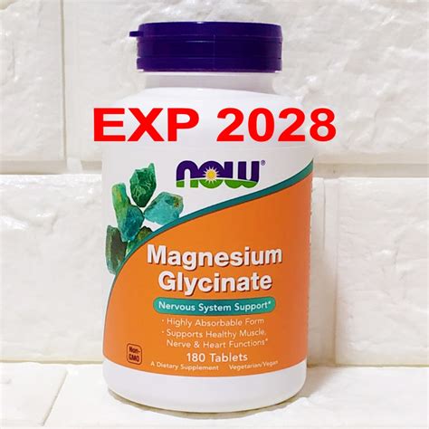 Jual Now Foods Magnesium Glycinate Isi Tablets Now Food Magnesium