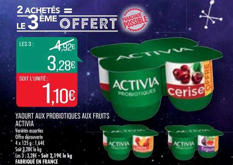 Promo Yaourt Aux Probiotiques Aux Fruits Activia Chez Match Icatalogue Fr