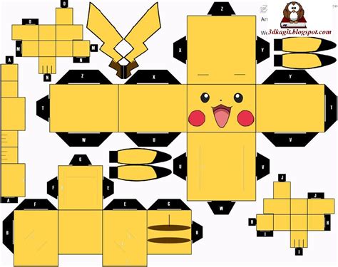 Pikachu Cubecraft D Ka T Maket Sanat