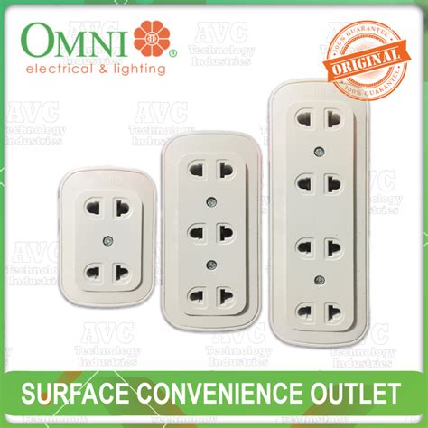 Omni Surface Convenience Outlet 2 Gang 3 Gang 4 Gang Wso 002 Wso 003 Wso 004 Lazada Ph