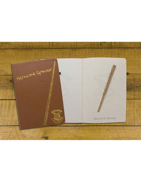 Libreta y bolígrafo Varita Hermione Granger Harry Potter