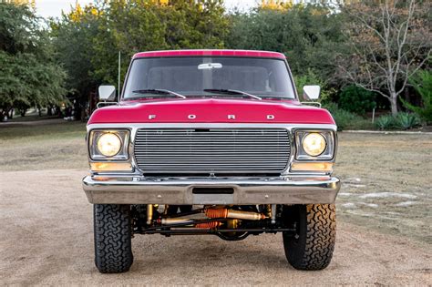 Fire Engine Red 1979 Ford F 150 Custom 4x4 Shows Off 35” Tires 6” Lift