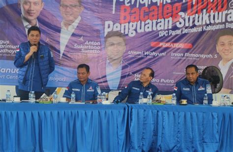 Perkuat Struktural Bacaleg Dan Ketua PAC DPC Demokrat Kabupaten Bogor