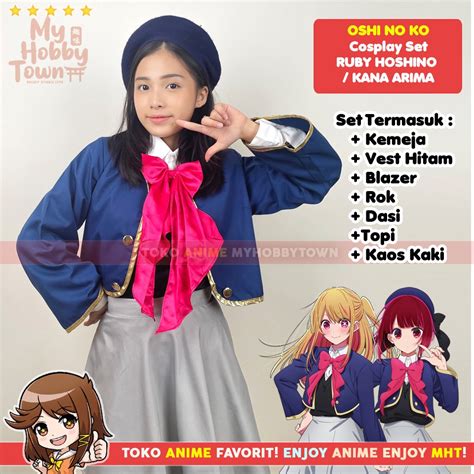 Jual Kostum Cosplay Anime Oshi No Ko Ruby Hoshino Kana Arima Seifuku