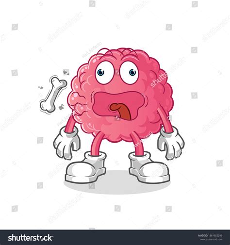 Brain Burp Mascot Cartoon Vector Stock Vector Royalty Free 1861682293