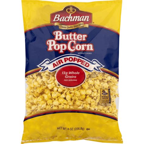 Bachman Popcorn Butter Air Popped Popcorn Clements