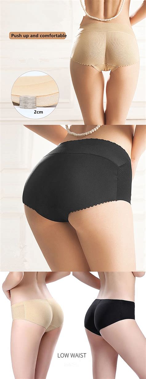 Women Sexy Padded Panties Push Up Lingerie Underwear