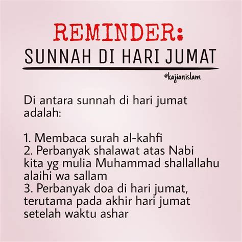 Amalan Hari Jumat Untuk Wanita