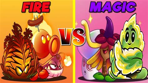 Pvz 2 Fire Vs Magic Solar Sageandwitch Hazelandhypno Shroom Vs Infernoandpyre