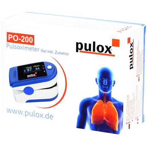 Pulox PO 200 Set Finger Pulsoximeter Blau 1 St Shop Apotheke