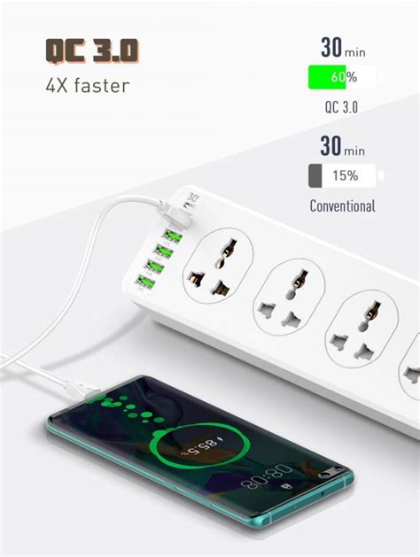 Ldnio Sc W Port Usb Charger Power Strip