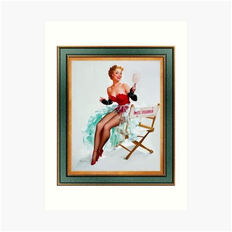 Admiring Miss Sylvania By Gil Elvgren Vintage Illustration Xzendor