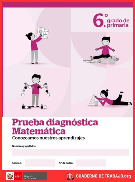 Prueba Diagnostica de Matemática 6 Grado de Primaria PDF