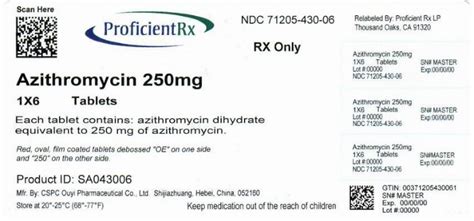 Azithromycin Dihydrate Tablet Film Coated