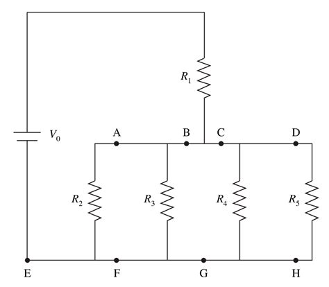 Solved Four Resistors Are Connected To A Battery As Shown In Chegg