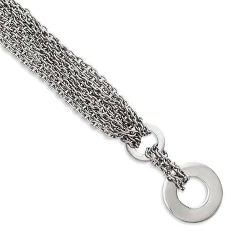 Chisel Stainless Steel Multiple Chain with Circle 8 inch Toggle ...