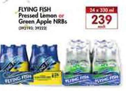 Flying Fish Pressed Lemon Or Green Apple Nrb S X Ml Offer At Makro