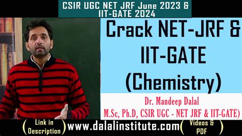 CSIR UGC NET JRF NTA Chemical Science June 2023 IIT GATE