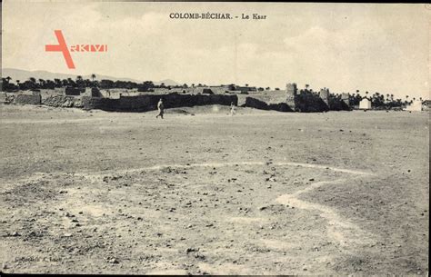 Colomb Béchar Algerien Le Ksar Blick auf Festung Festungsmauer xl