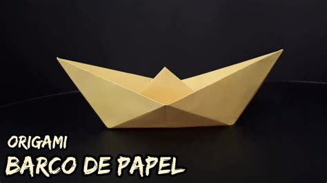 Como Fazer Barco De Papel Origami Youtube