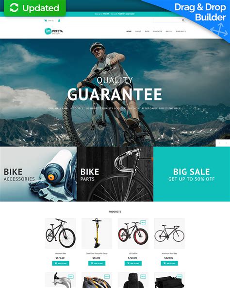 Impresta Szablon E Commerce MotoCMS Bike Shop