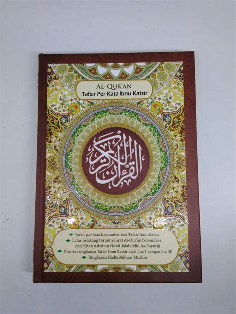 Al Quran Terjemah Dan Tafsir Per Kata Ibnu Katsir A4 Penerbit Al Quran