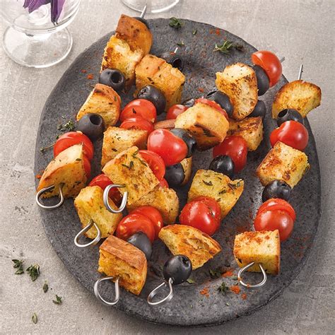 Brochettes De Pain R Ti Aux Olives Recettes Saines Ww Schweiz