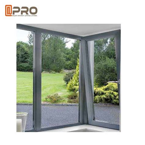 Durable Tilt And Turn Aluminium Windows Swing Open Style Anodized Profile Finish