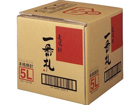 【楽天市場】アサヒ 麦焼酎 一番札 5l Bib 25度 5000ml：開成屋