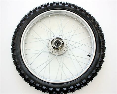 SILVER 12mm 70 100 17 17 Inch Front Wheel Rim Knobby Tyre PIT PRO Dirt