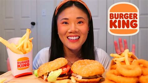 Burger King Whopper Jr Mukbang 🍔👑💕 Youtube