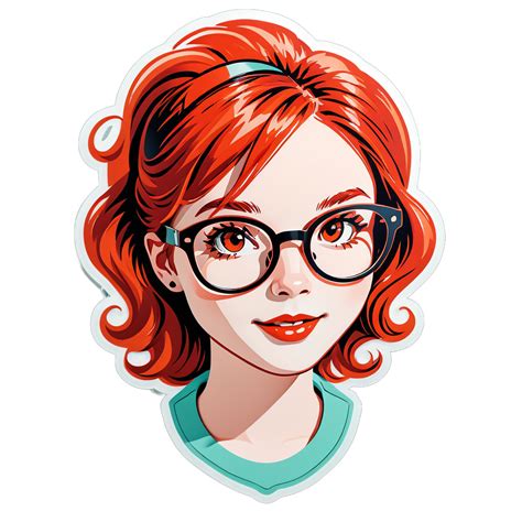 I Made An Ai Sticker Of Redhead Glasses