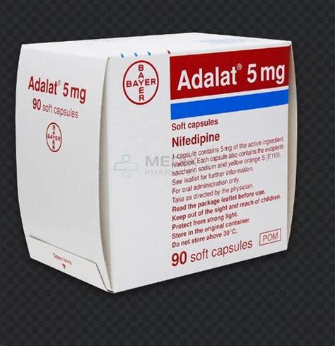 Adalat Capsules 5mg X 90 5mg Capsule Pom Other Cardiovascular And