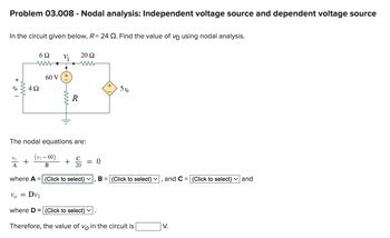 Answered Problem Nodal Analysis Bartleby