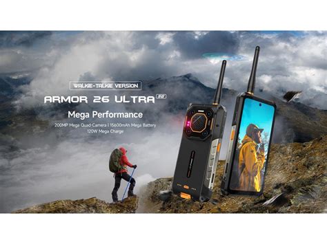 Ulefone Armor 26 Ultra 5G Rugged Phones Walkie Talkie Smartphone