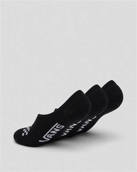 Shop Vans Womens Canoodle No Show Sock Pack In Blackwhite Fast