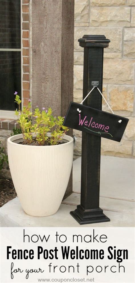 Frugal Diy Homemade Welcome Sign For Your Front Porch One Crazy Mom