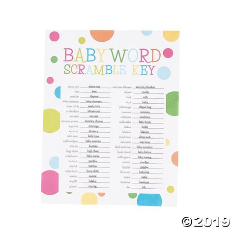 Baby Word Scramble (24 Piece(s)) | GlowUniverse.com