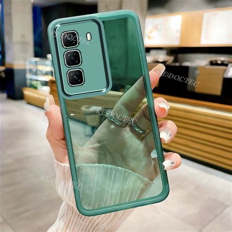 Jual CASE INFINIX HOT PRO PLUS SILIKON SQUARE PLATING RING CAMERA SOFT CASING HANDPHONE